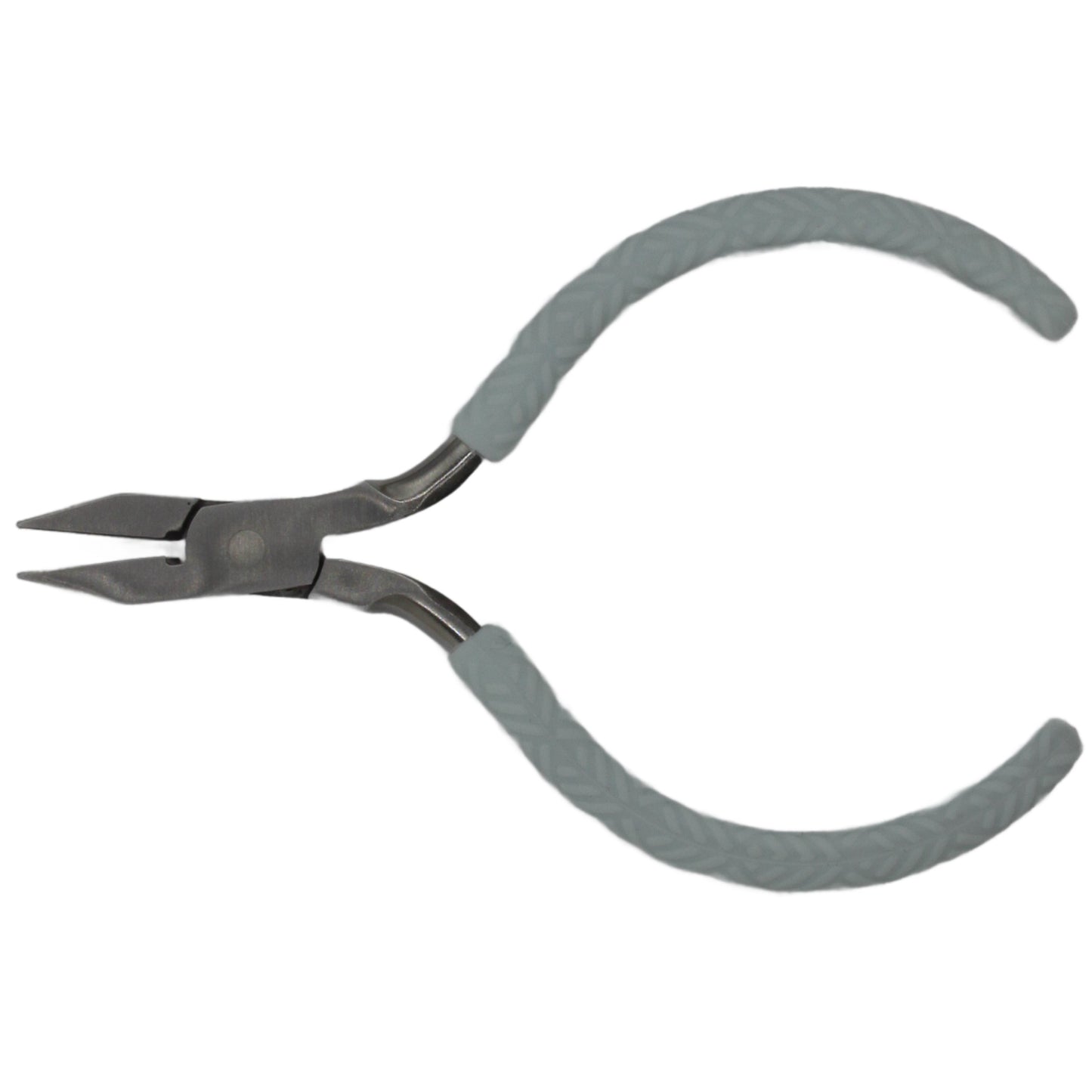 Angled image showing open nipper jaws and interior spring mechanism