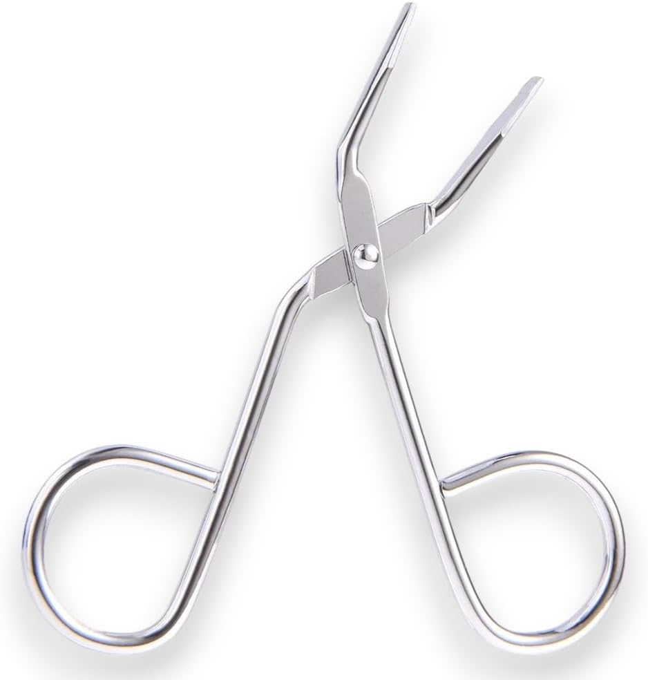 Side view of La Cross Scissors Tweezers showing precision-tipped blades and compact construction