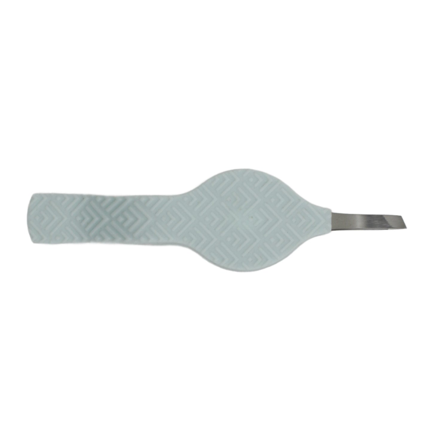 Side profile of La Cross slant tweezers showing stainless steel tips and wide grip