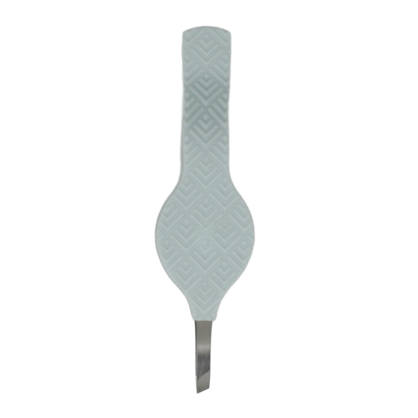 Top view of La Cross tweezers highlighting non-slip, soft-touch comfort grip