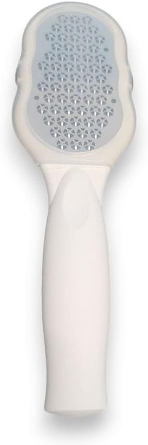 Top-down view of La Cross callus remover tool showing full length and rasp head