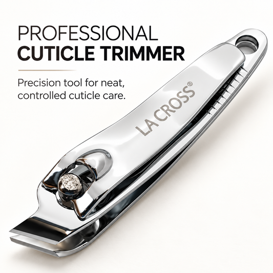 Angled Cuticle Trimmer – Carbon Steel Nail & Cuticle Grooming Tool