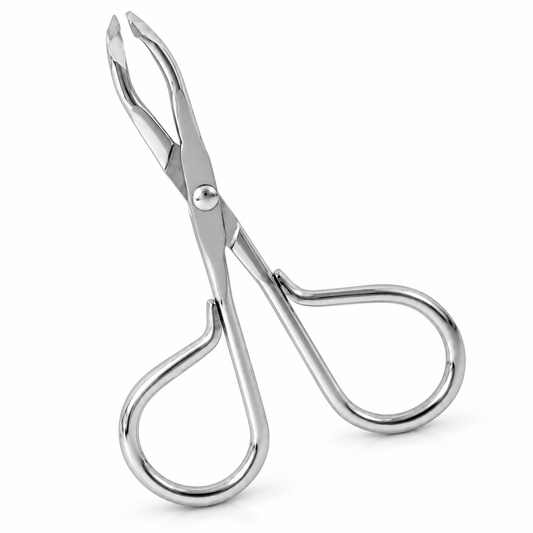 Scissor-Handle Tweezer – Slant Tip Stainless Steel Brow Tweezer