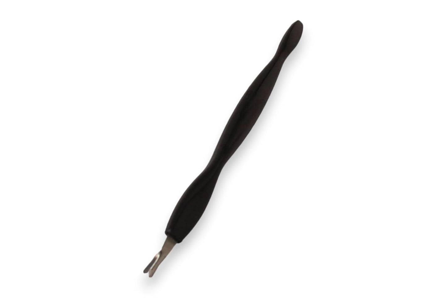 Stainless Steel Cuticle Pusher with Sharp Trimming Fork by La Cross