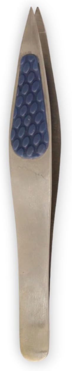 Slanted & Pointed Tweezers – Twin Pack with Comfort Grip