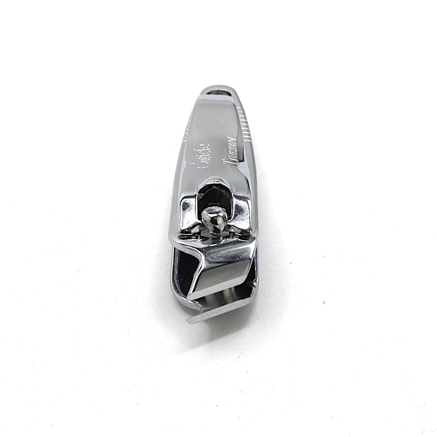Close-up of La Cross cuticle tool with angled blade