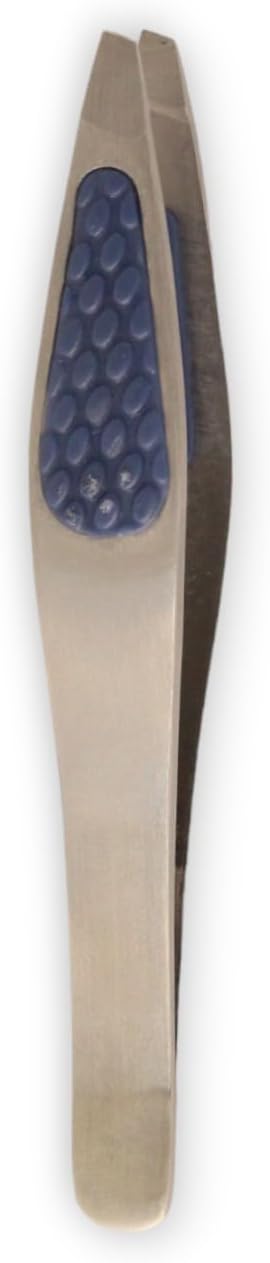 Slanted & Pointed Tweezers – Twin Pack with Comfort Grip