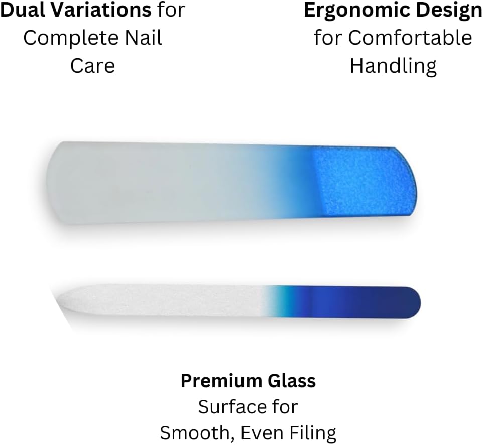 Crystal Smooth Nail File – Premium Glass – Fingernail & Foot Care