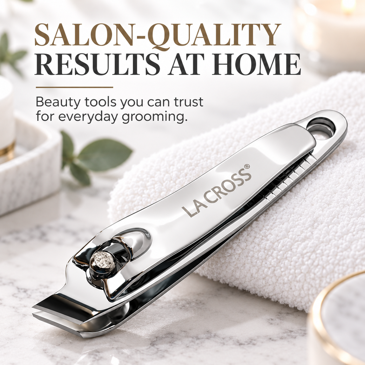 Angled Cuticle Trimmer – Carbon Steel Nail & Cuticle Grooming Tool