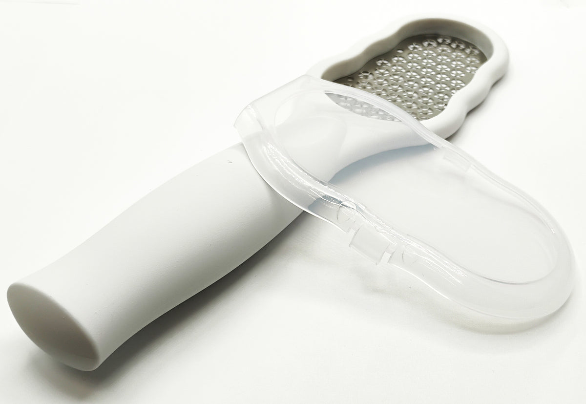 Foot Callus Remover with Catcher – Stainless Steel Pedicure Rasp