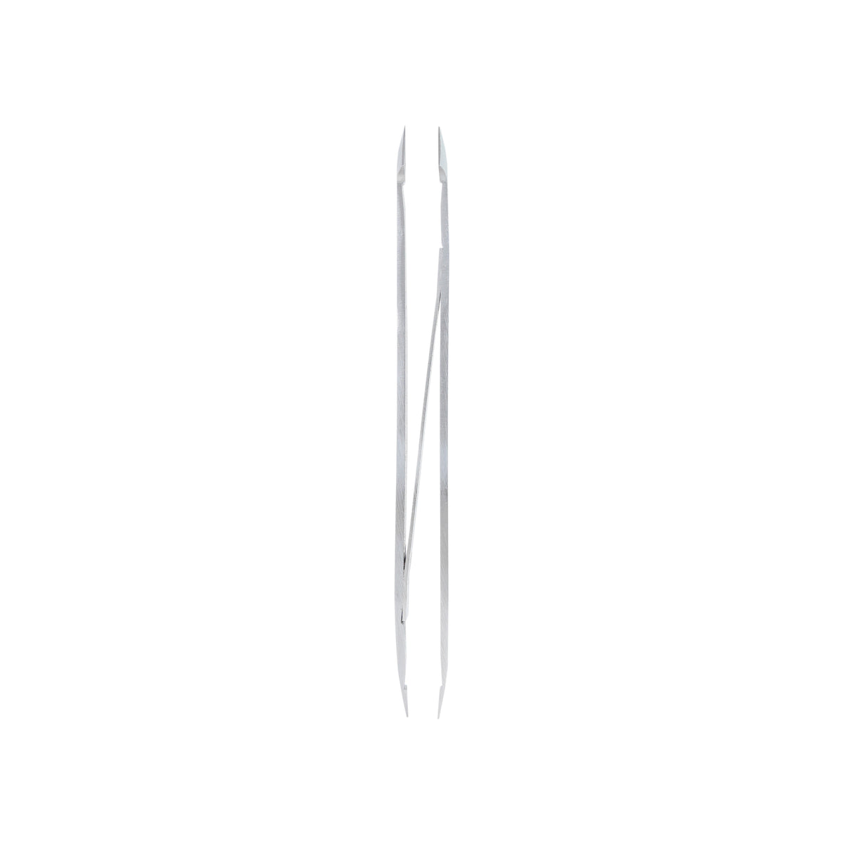 Dual-Ended Tweezer – Slant & Straight Tip Stainless Steel