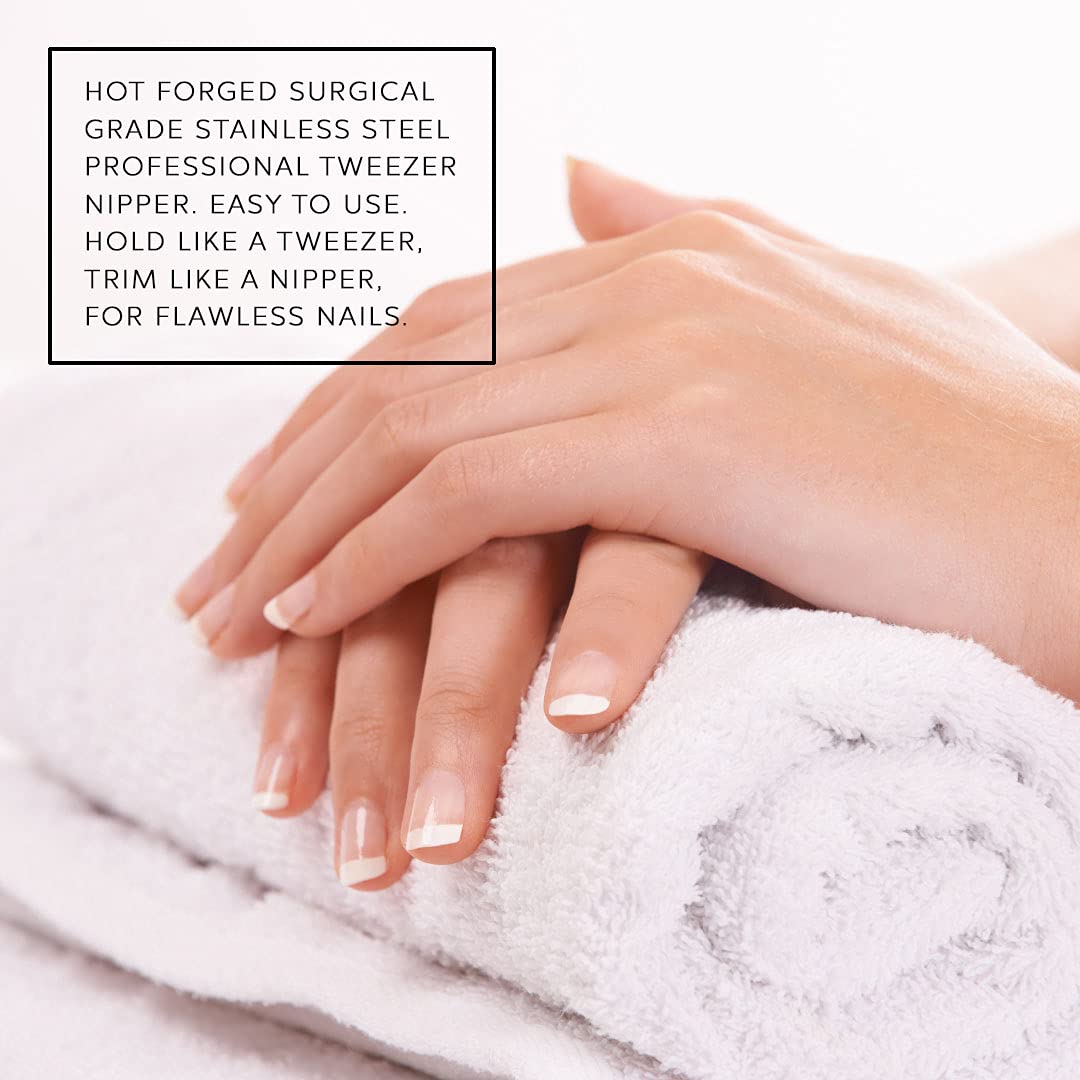 Tweezer Cuticle Nipper With Pusher