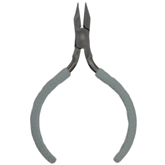 La Cross Comfort Grip Nail Nipper with pointed stainless steel blades and gray ergonomic handles