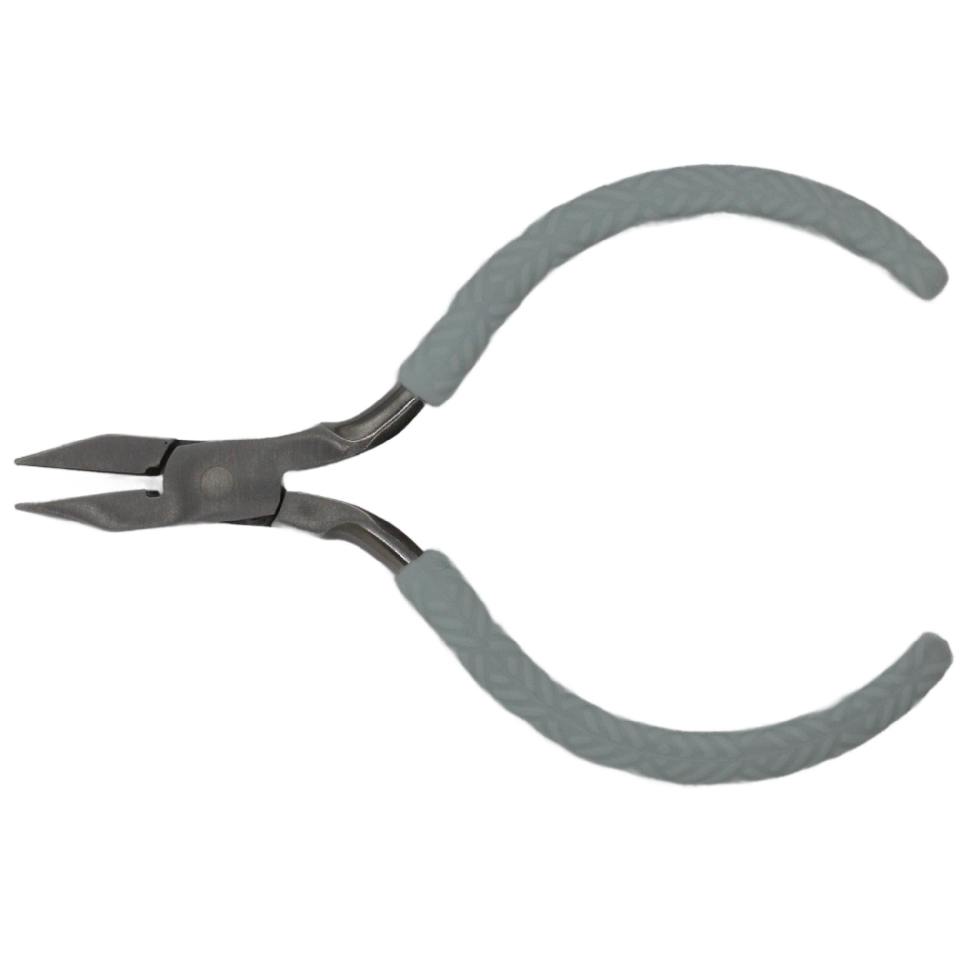 Angled image showing open nipper jaws and interior spring mechanism