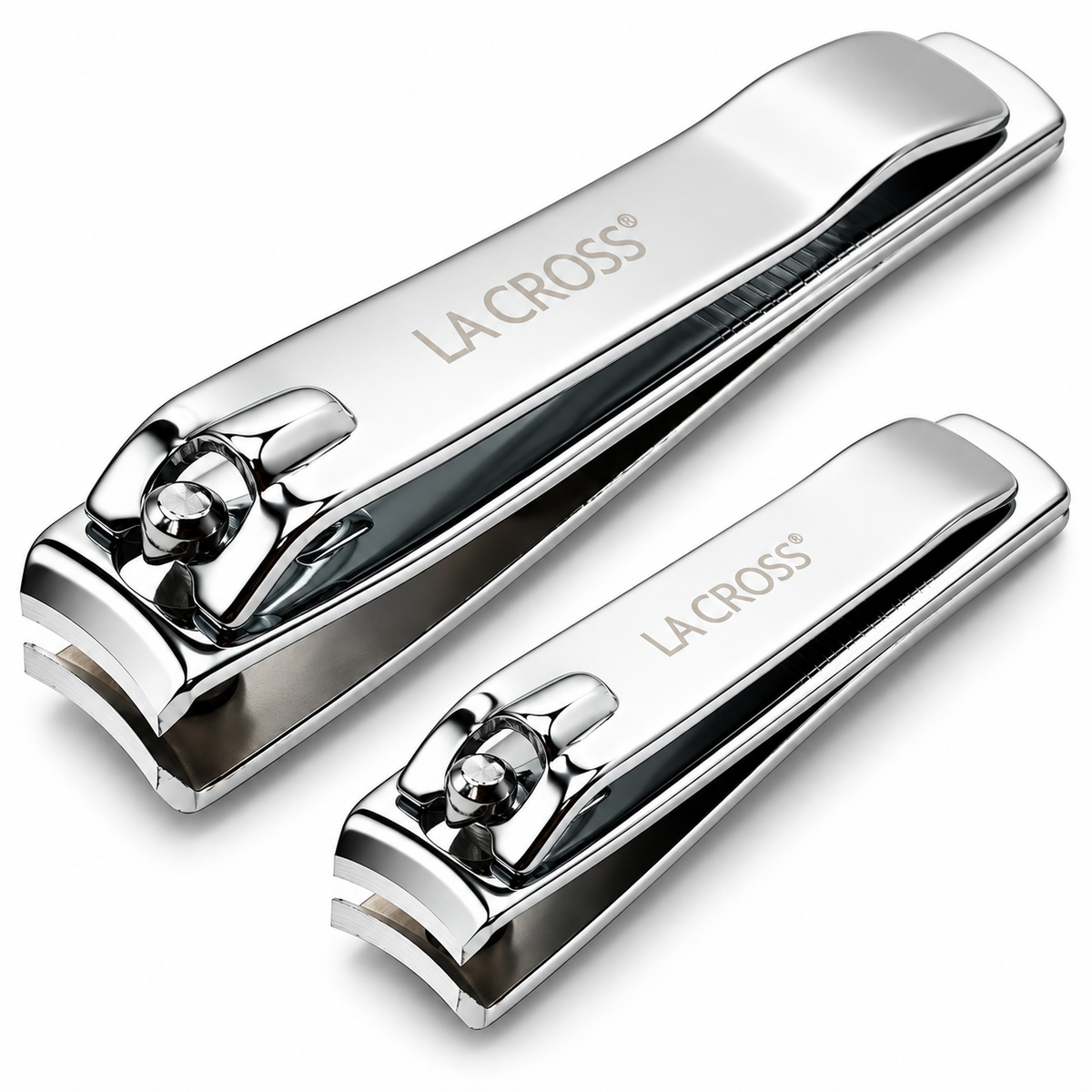 Fingernail & Toenail Clipper Set – 2-Piece Curved Carbon Steel