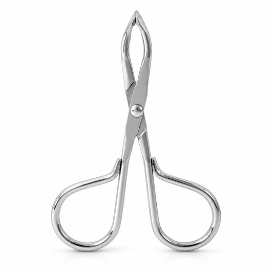 Scissor-Handle Tweezer – Slant Tip Stainless Steel Brow Tweezer