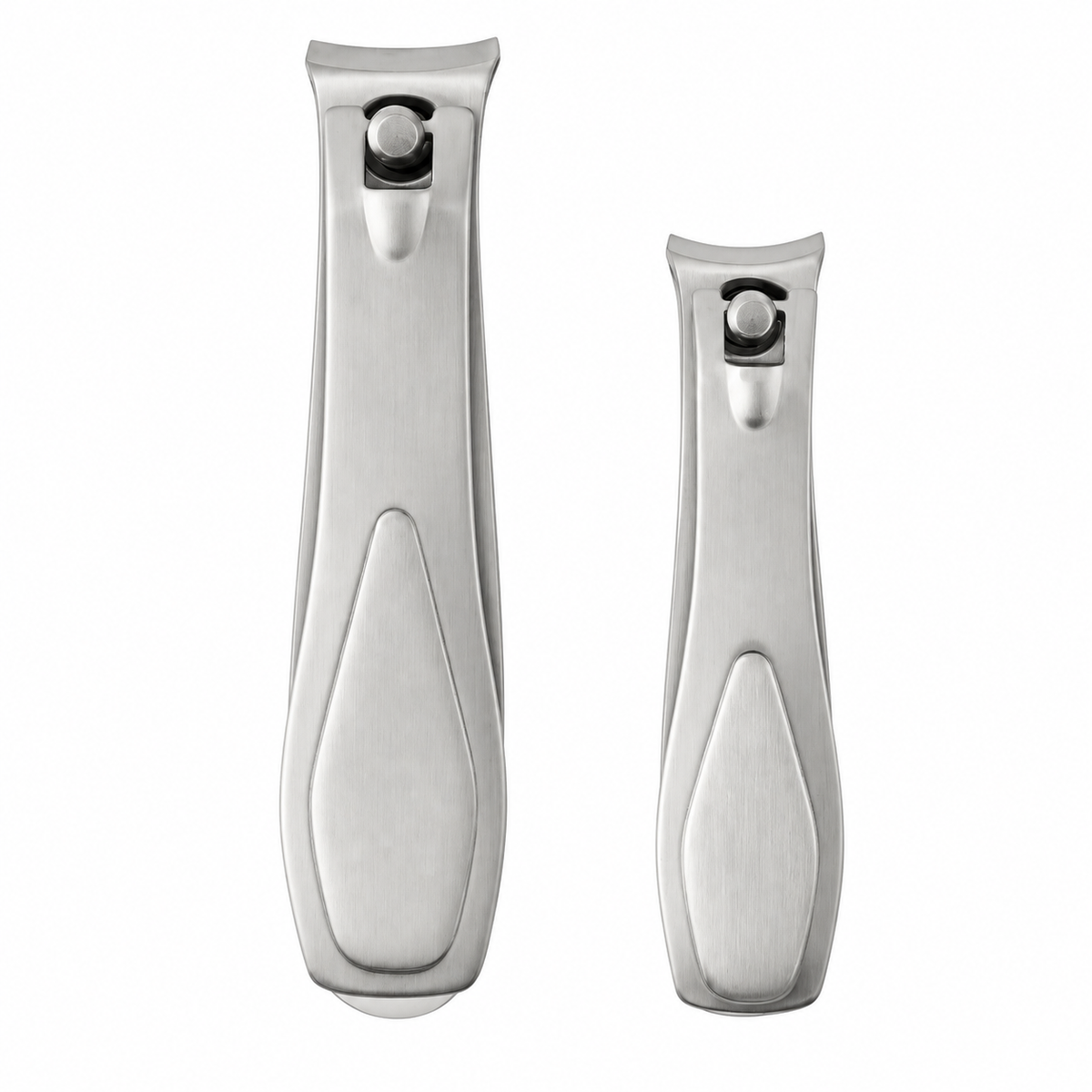 Nail Clipper Set for Fingernails & Toenails – Stainless Steel Twin Pack, Curved Blades