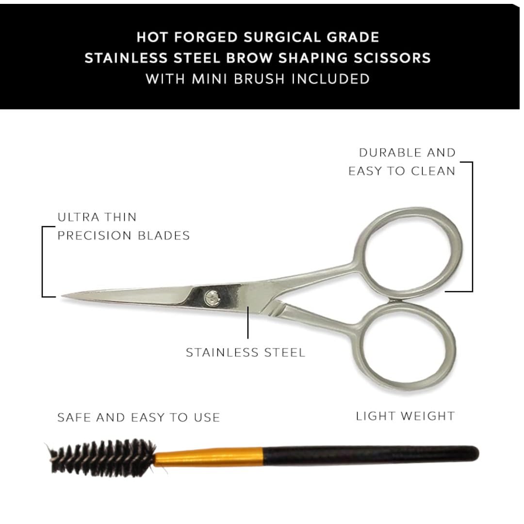 Brow Scissors With Brush