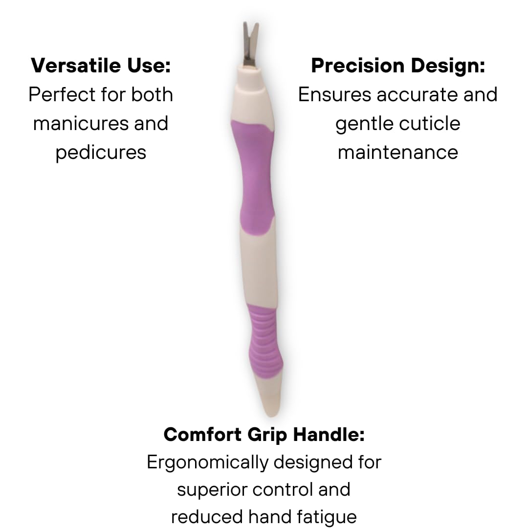 Dual-End Cuticle Remover and Pusher – Surgical Stainless Steel with Ergonomic Grip