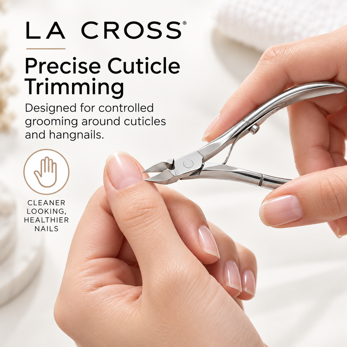 Professional Cuticle Nipper – Stainless Steel Diamond-Ground Blades