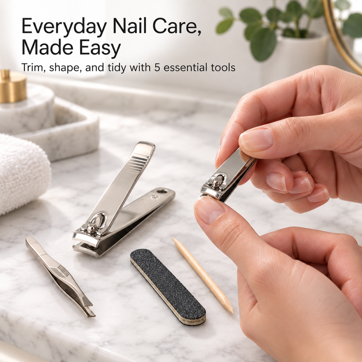 5-Piece Nail Care Kit – Manicure & Pedicure Grooming Set