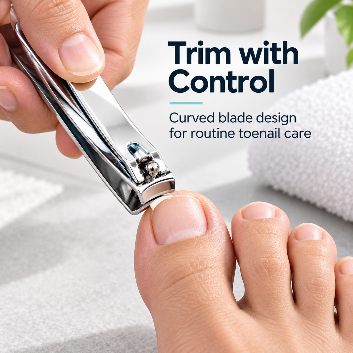 Toenail Clipper – Curved Blade Carbon Steel Nail Cutter