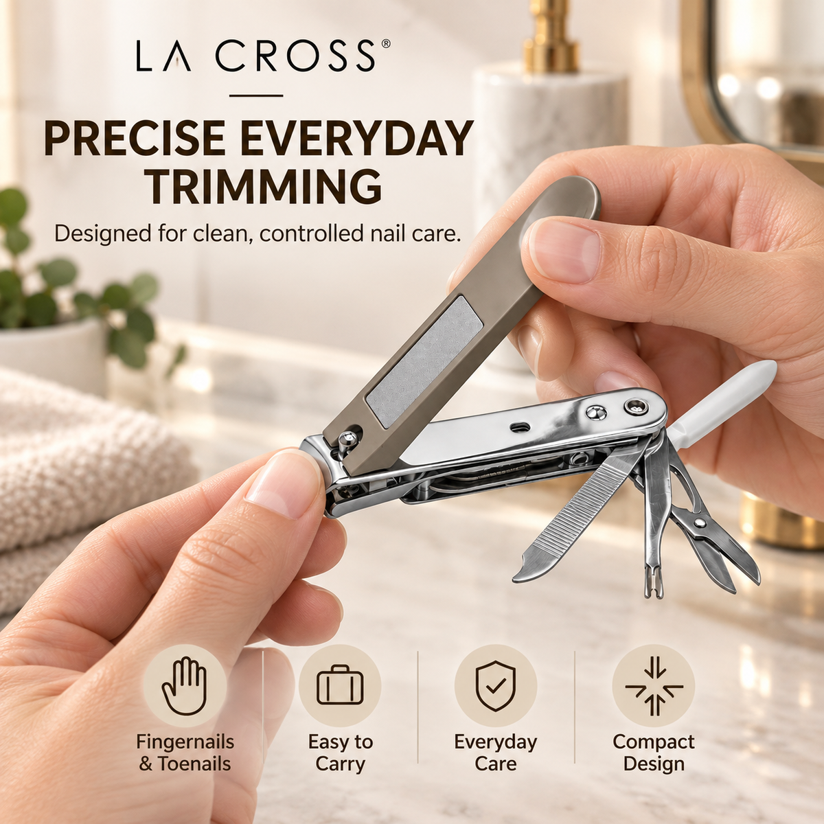 7-in-1 Multi-Function Nail Clipper – Grooming Tool with Catcher
