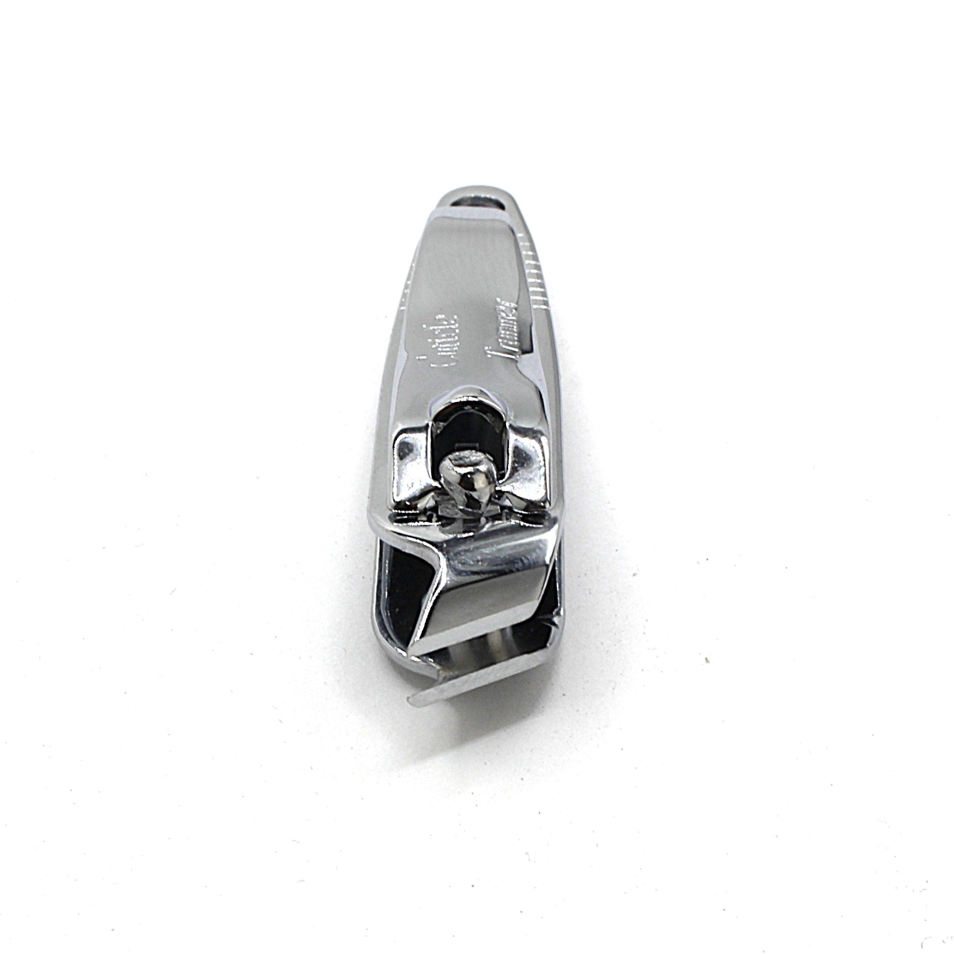 Close-up of La Cross cuticle tool with angled blade