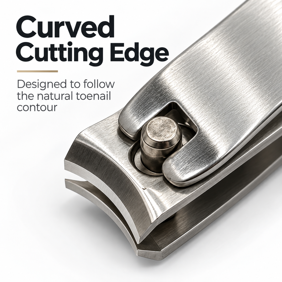 Curved Toenail Clipper – Stainless Steel Curved Edge Nail Cutter