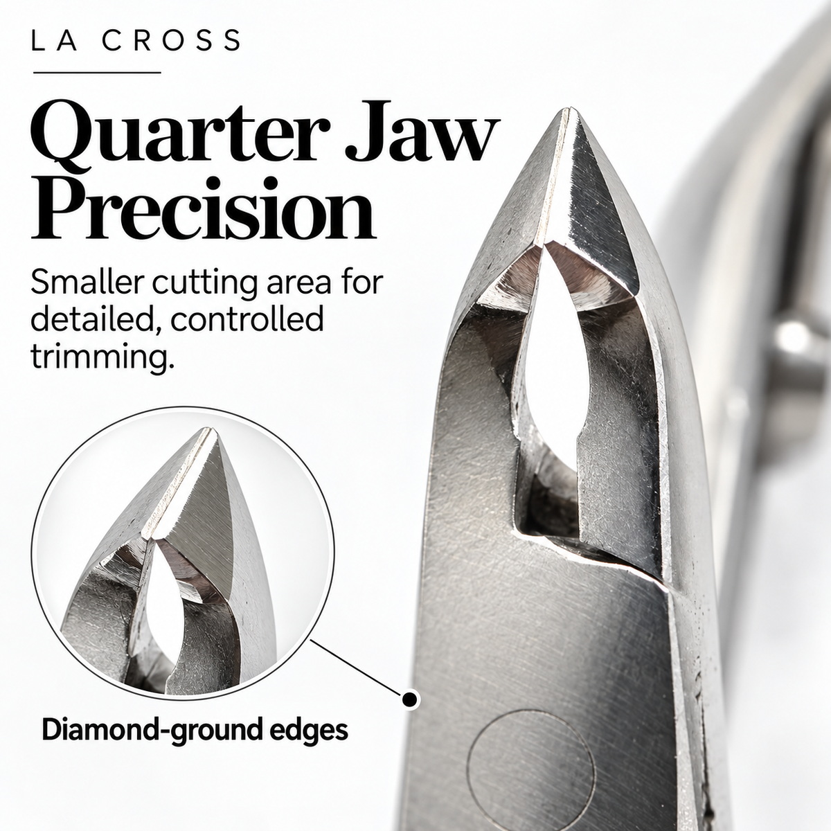 Quarter Jaw Cuticle Nipper – Stainless Steel Precision Cuticle Tool