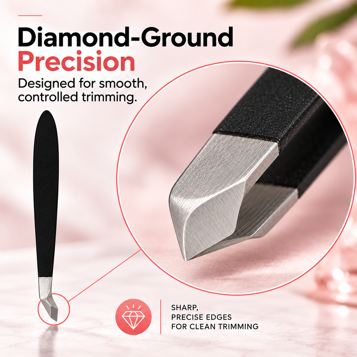 Cuticle Nipper with Pusher – 2-in-1 Stainless Steel Manicure Tool