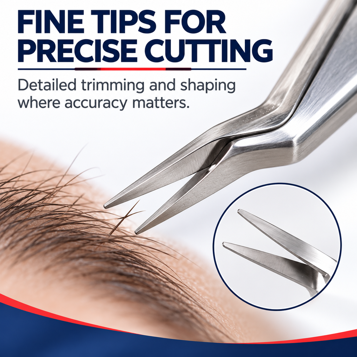 Micro Brow Scissors – Precision Eyebrow Trimming, Surgical Stainless Steel