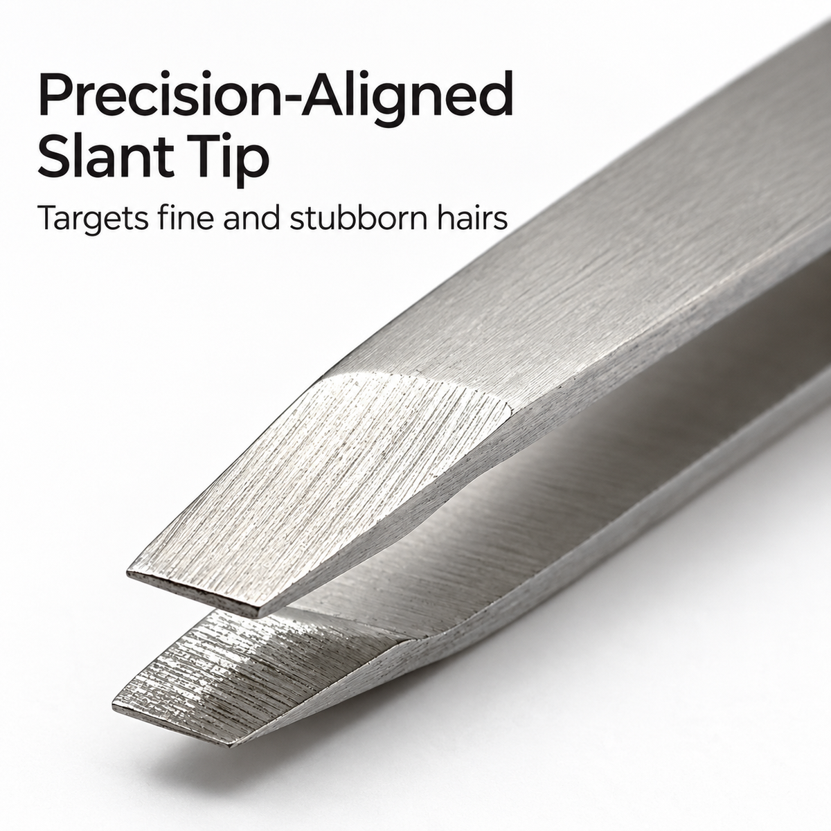 Expert Slant Tip Tweezer – Stainless Steel Precision Brow Tweezer
