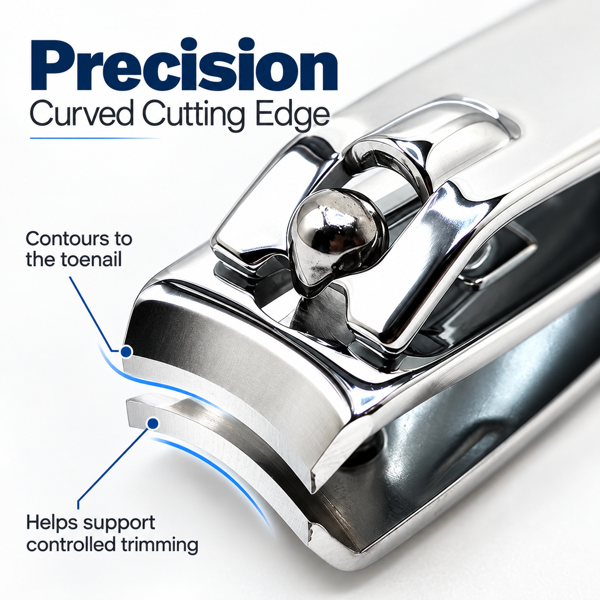 Toenail Clipper – Curved Blade Carbon Steel Nail Cutter