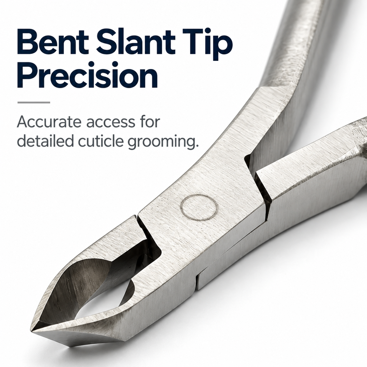 Bent Tip Cuticle Nipper – Angled Stainless Steel Manicure Tool