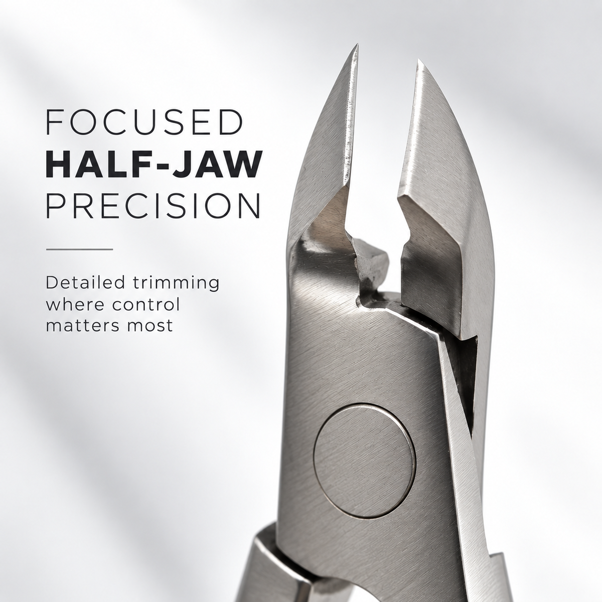 Half Jaw Cuticle Nipper – Stainless Steel Diamond-Ground Edges