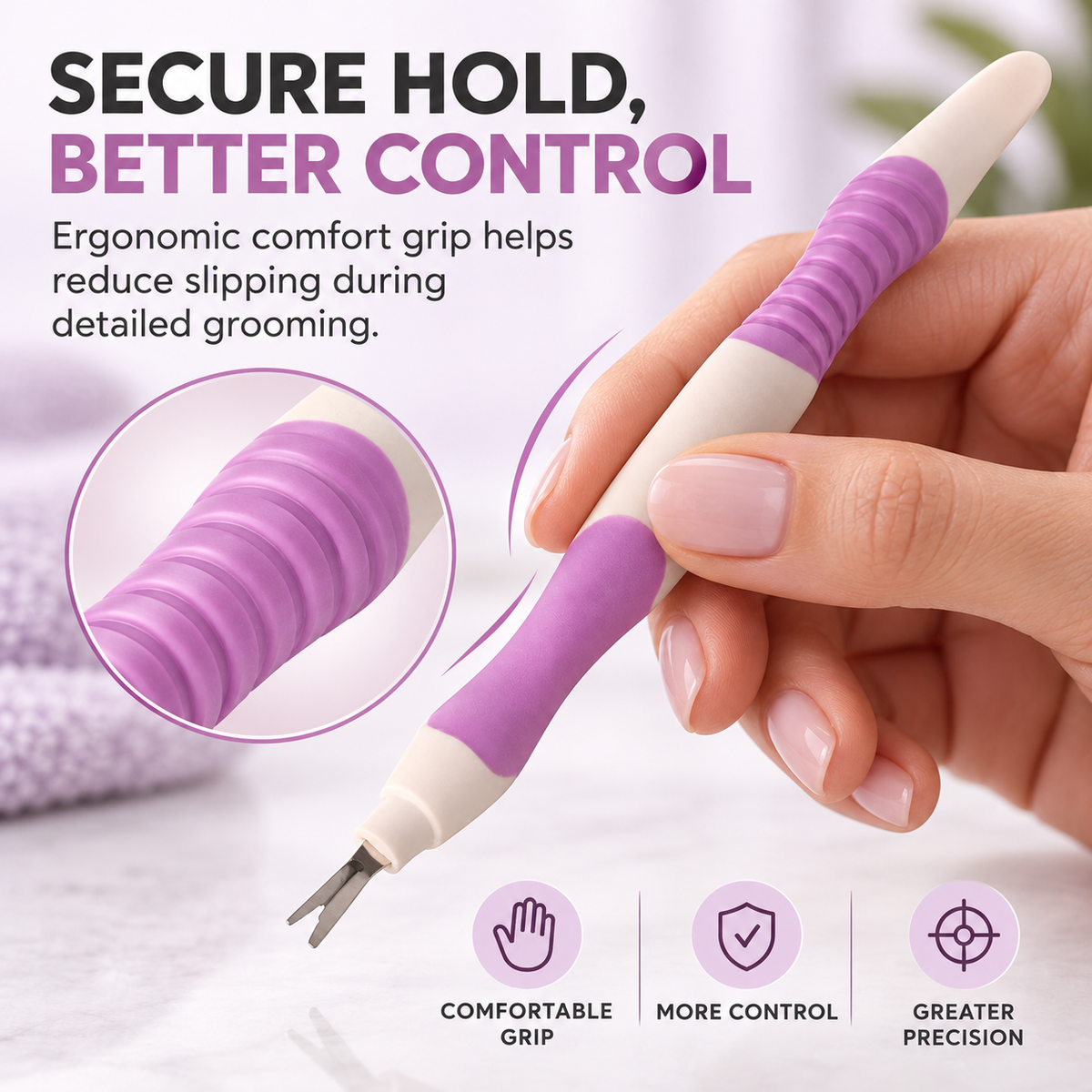 Dual-End Cuticle Remover & Pusher – Comfort Grip Surgical Stainless Steel