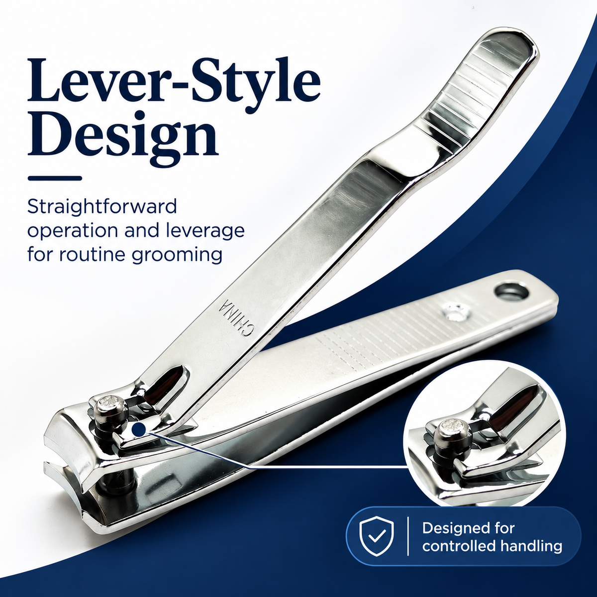 Toenail Clipper – Curved Blade Carbon Steel Nail Cutter