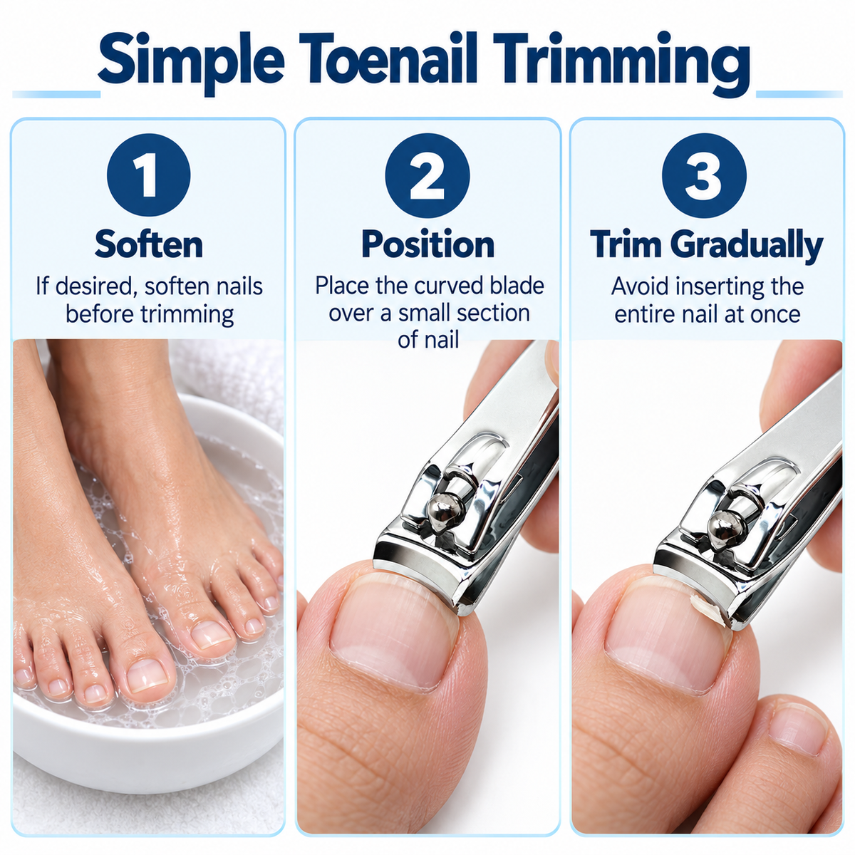 Toenail Clipper – Curved Blade Carbon Steel Nail Cutter