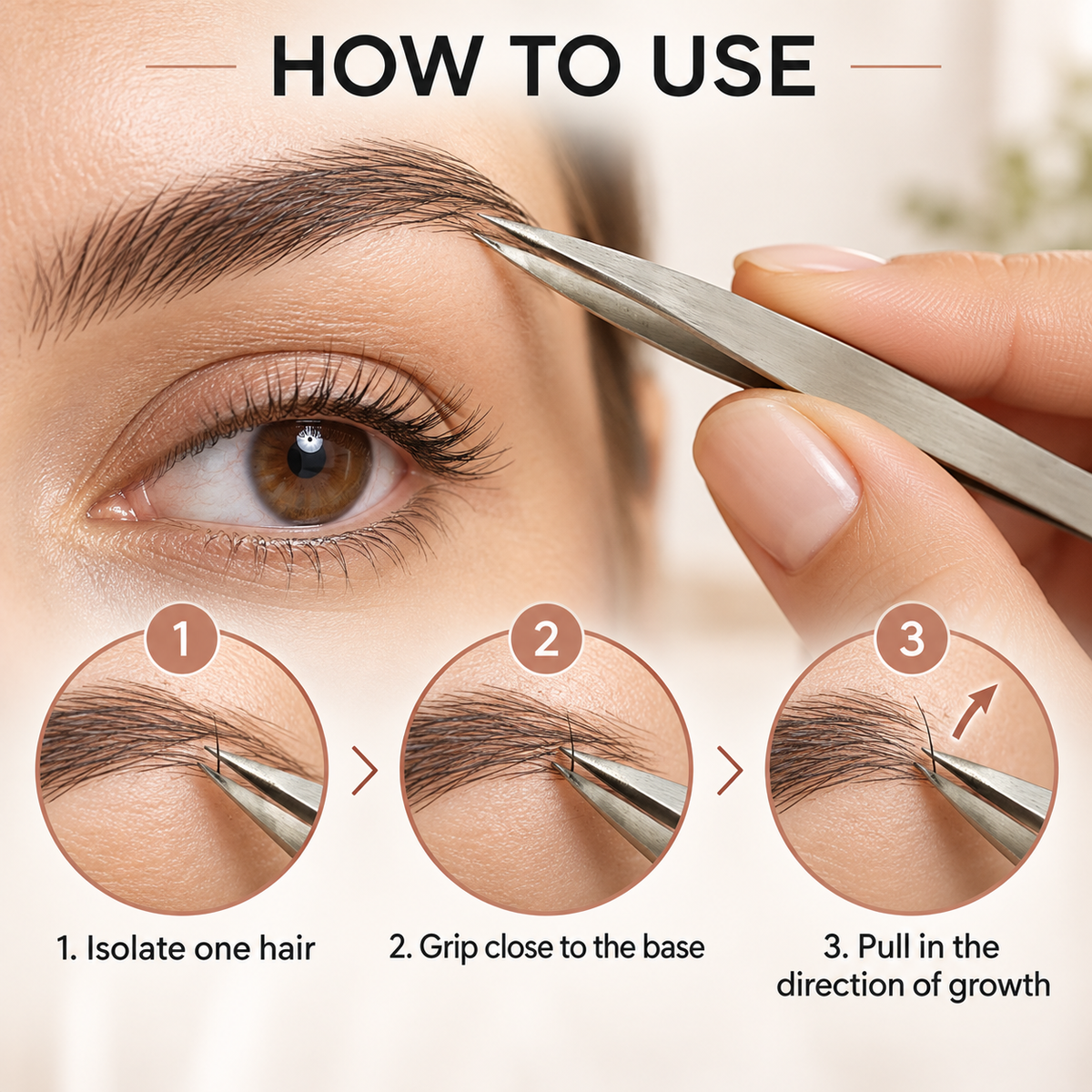 Expert Pointed-Tip Tweezer (Silver) – Precision Stainless Steel Facial Hair Grooming Tool