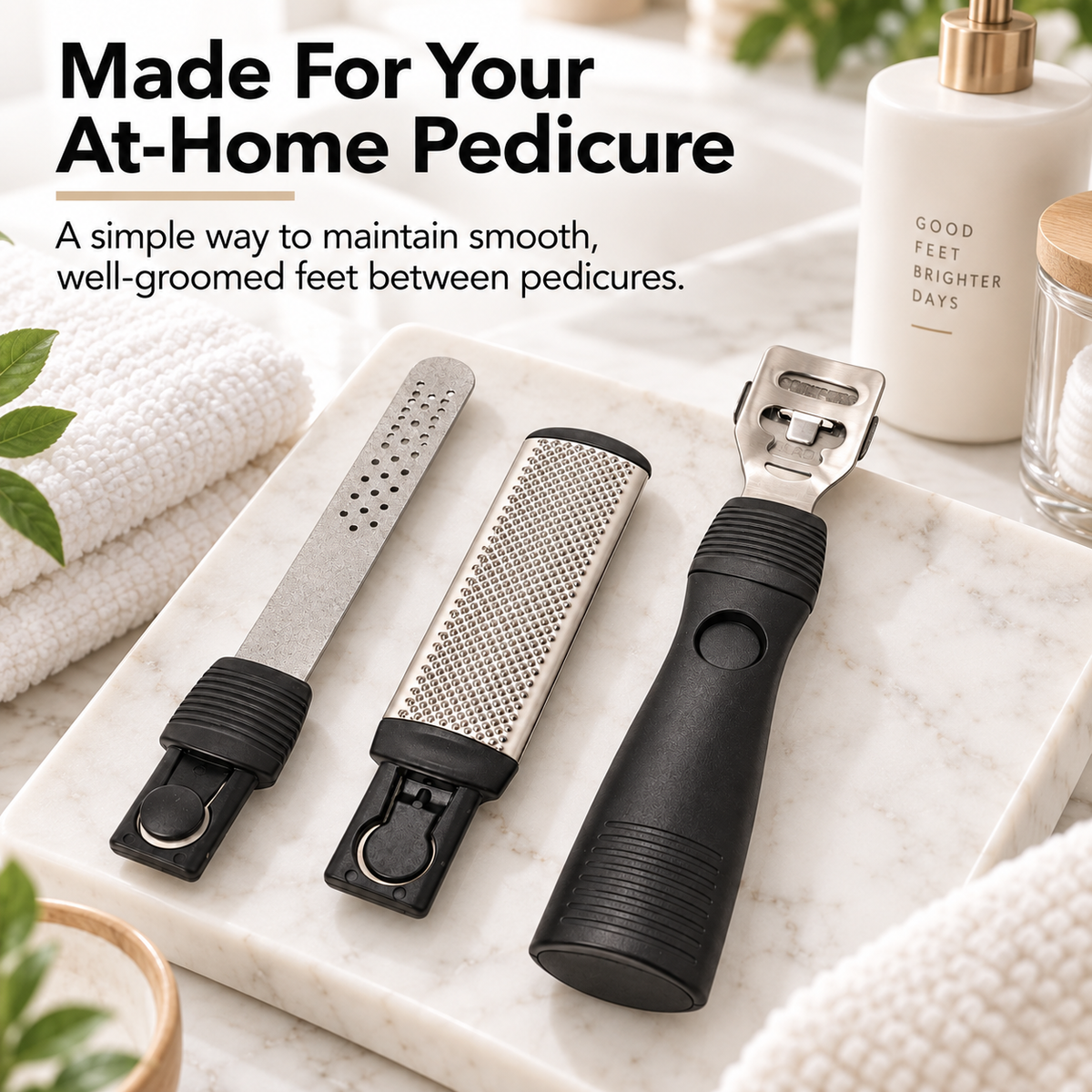 3-Piece Foot Care Kit – Callus Shaver, Foot Rasp & File