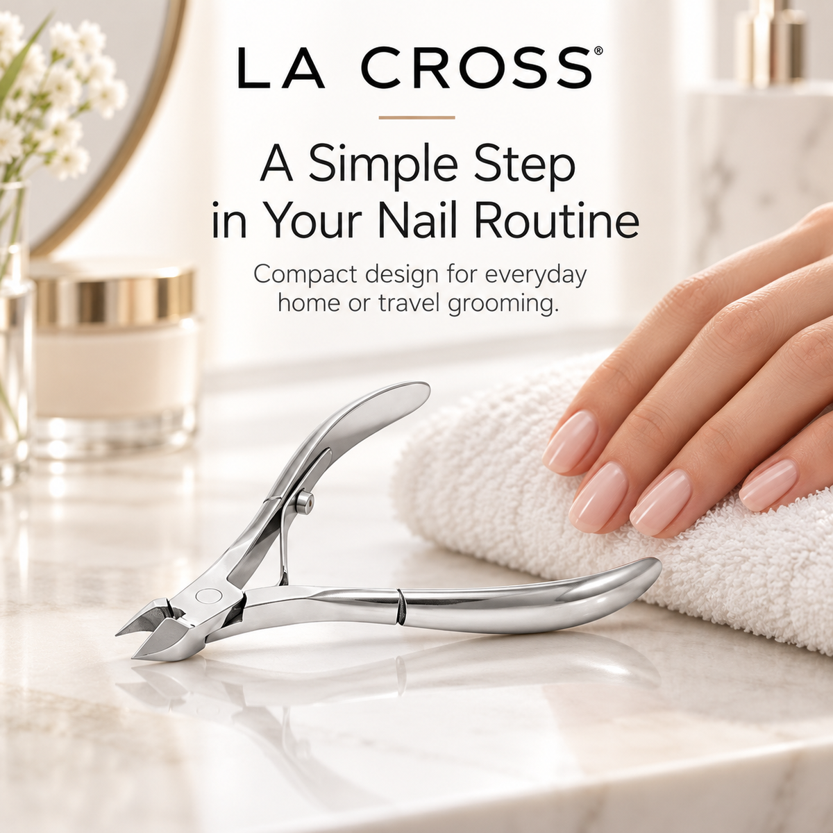 Professional Cuticle Nipper – Stainless Steel Diamond-Ground Blades