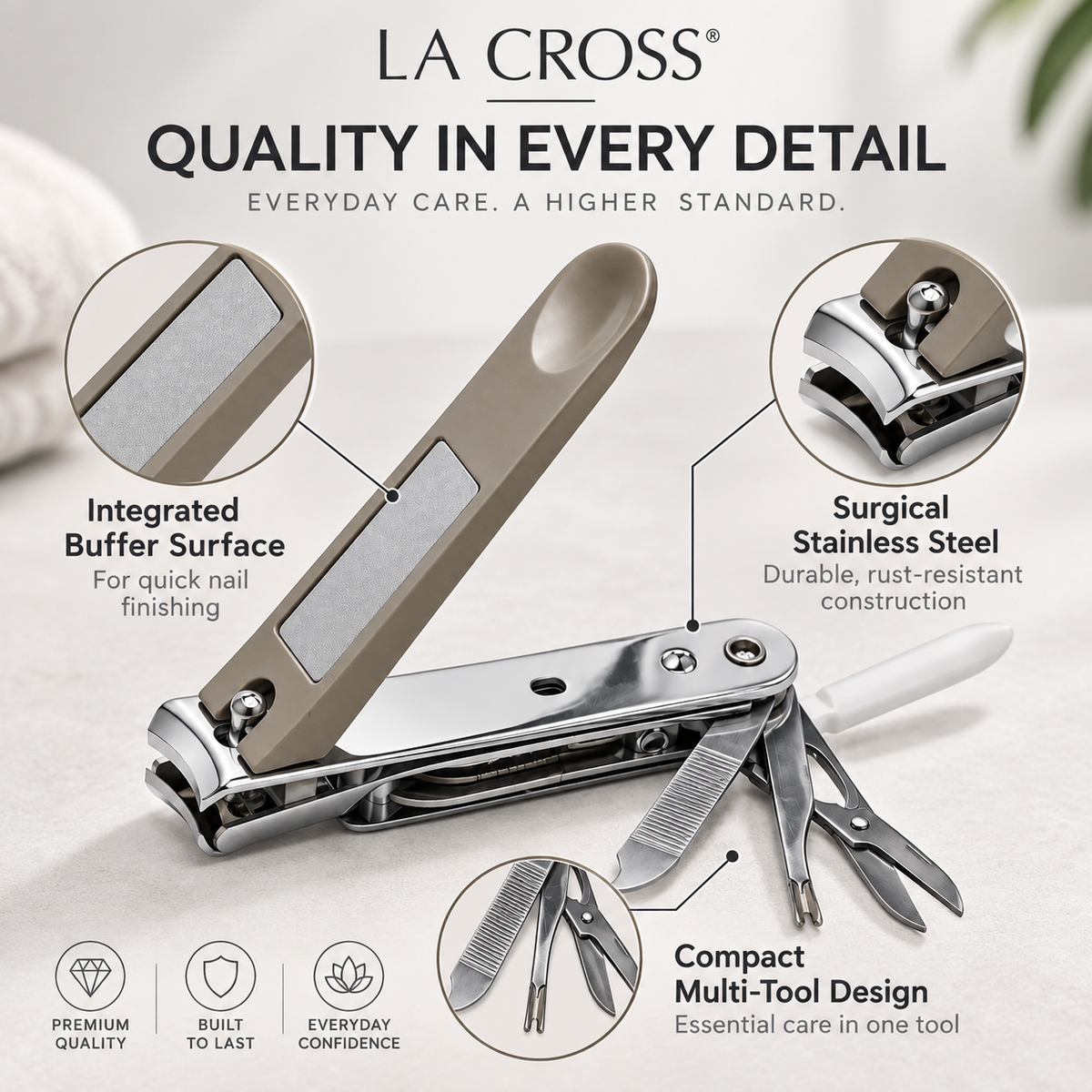 7-in-1 Multi-Function Nail Clipper – Grooming Tool with Catcher