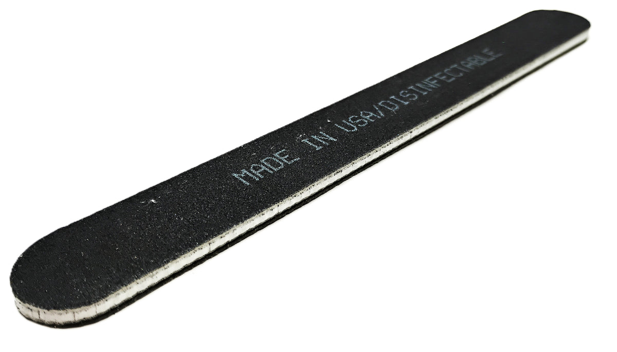 LA Cross Salon Board Nail File – Dual-Sided 100/180 Grit, Made in USA