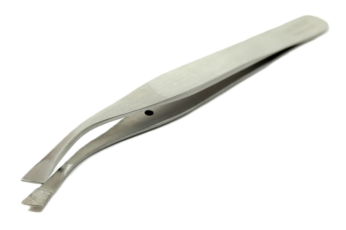 LA CROSS Angled Tip Precision Tweezer for Eyeglass Wearers