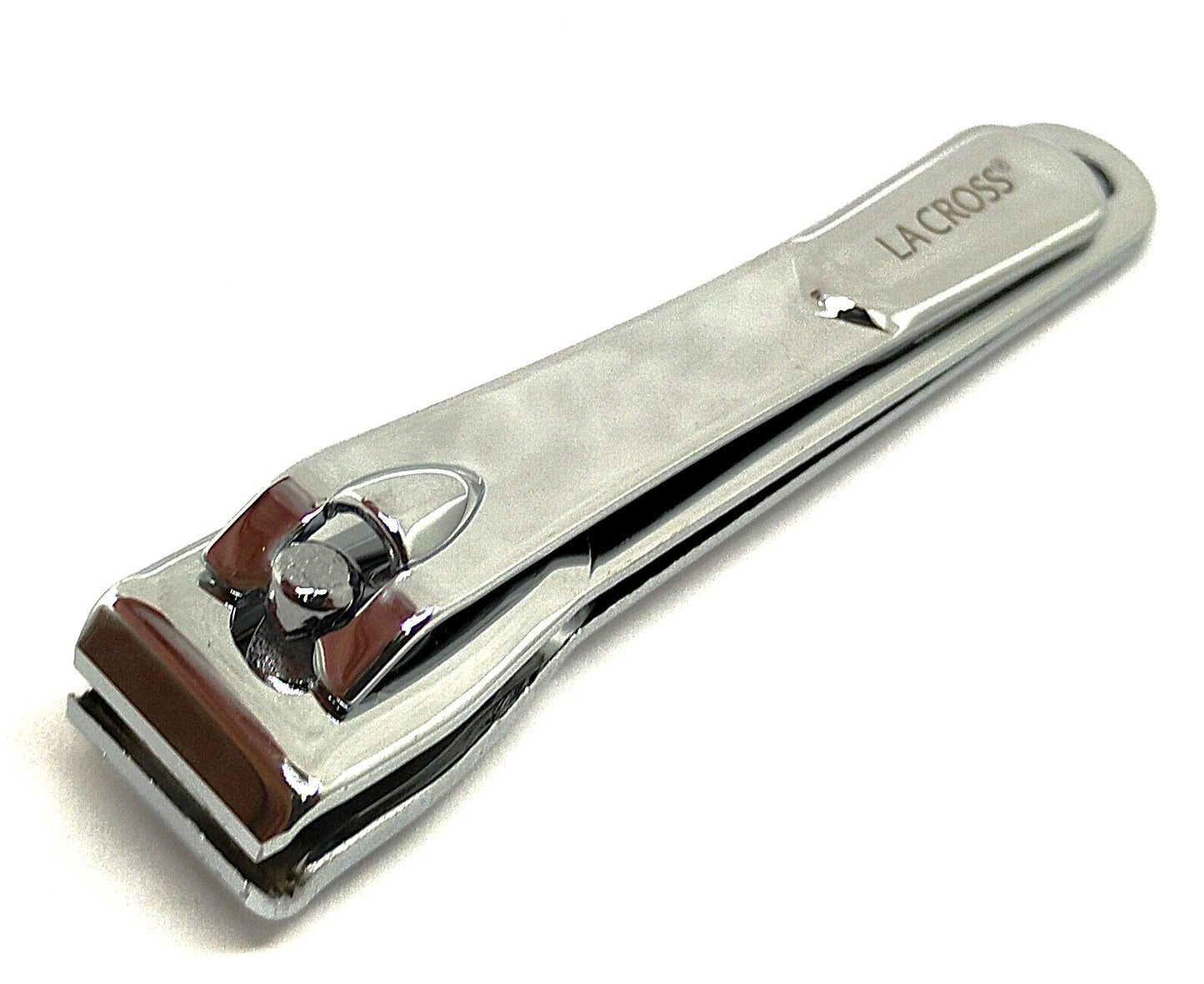 LA Cross Nail Clipper Set with Catchers – 2-Piece Fingernail & Toenail Clippers, Chrome Plated