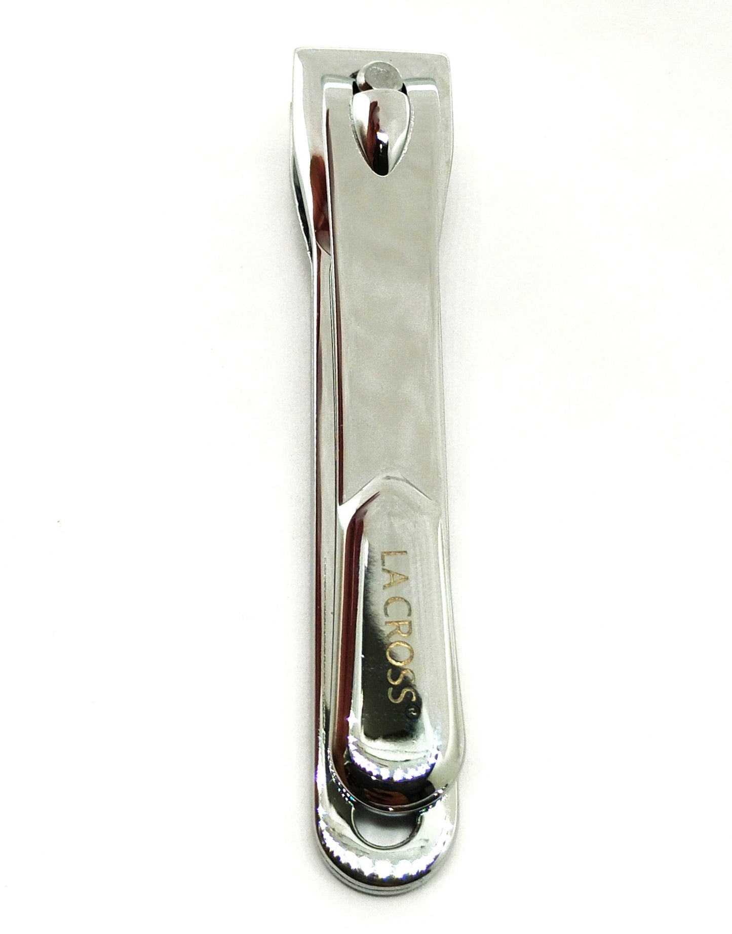 LA Cross Nail Clipper Set with Catchers – 2-Piece Fingernail & Toenail Clippers, Chrome Plated