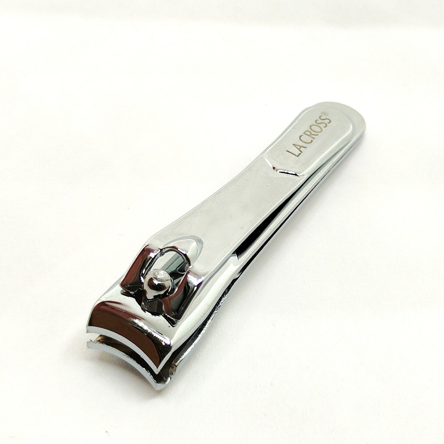 LA Cross Nail Clipper Set with Catchers – 2-Piece Fingernail & Toenail Clippers, Chrome Plated