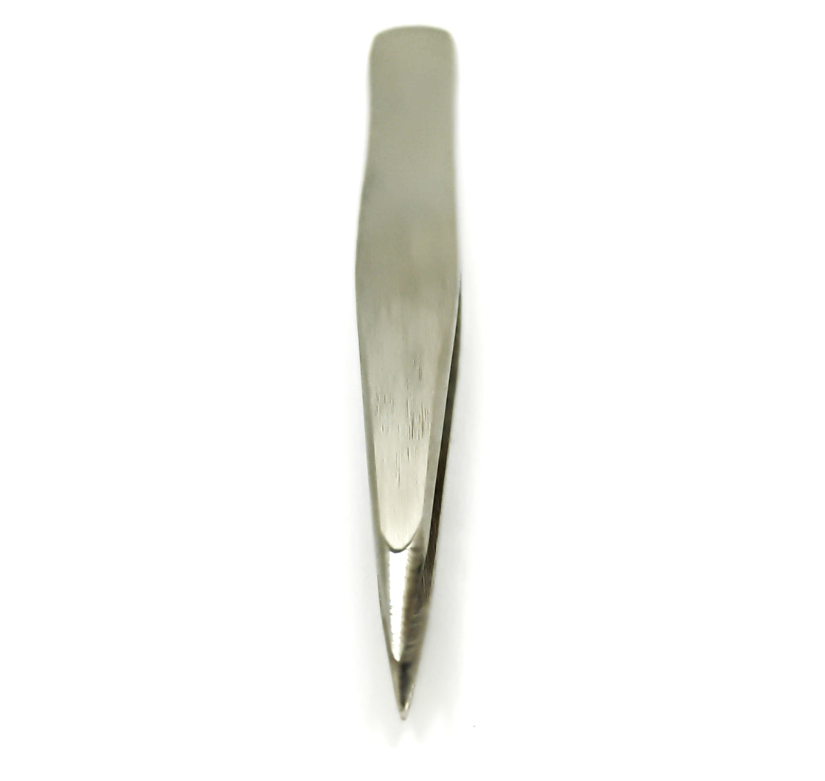 Duo Pack – Expert Slant & Pointed Tip Tweezers (Silver) – Stainless Steel Precision Tweezer Set