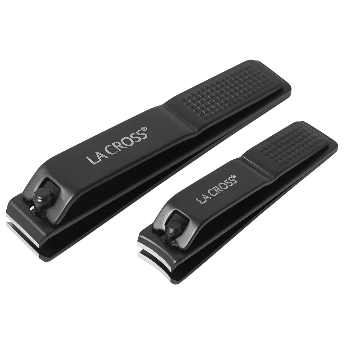 Finger Nail & Toenail Clippers Set – Stainless Steel - Black Finish